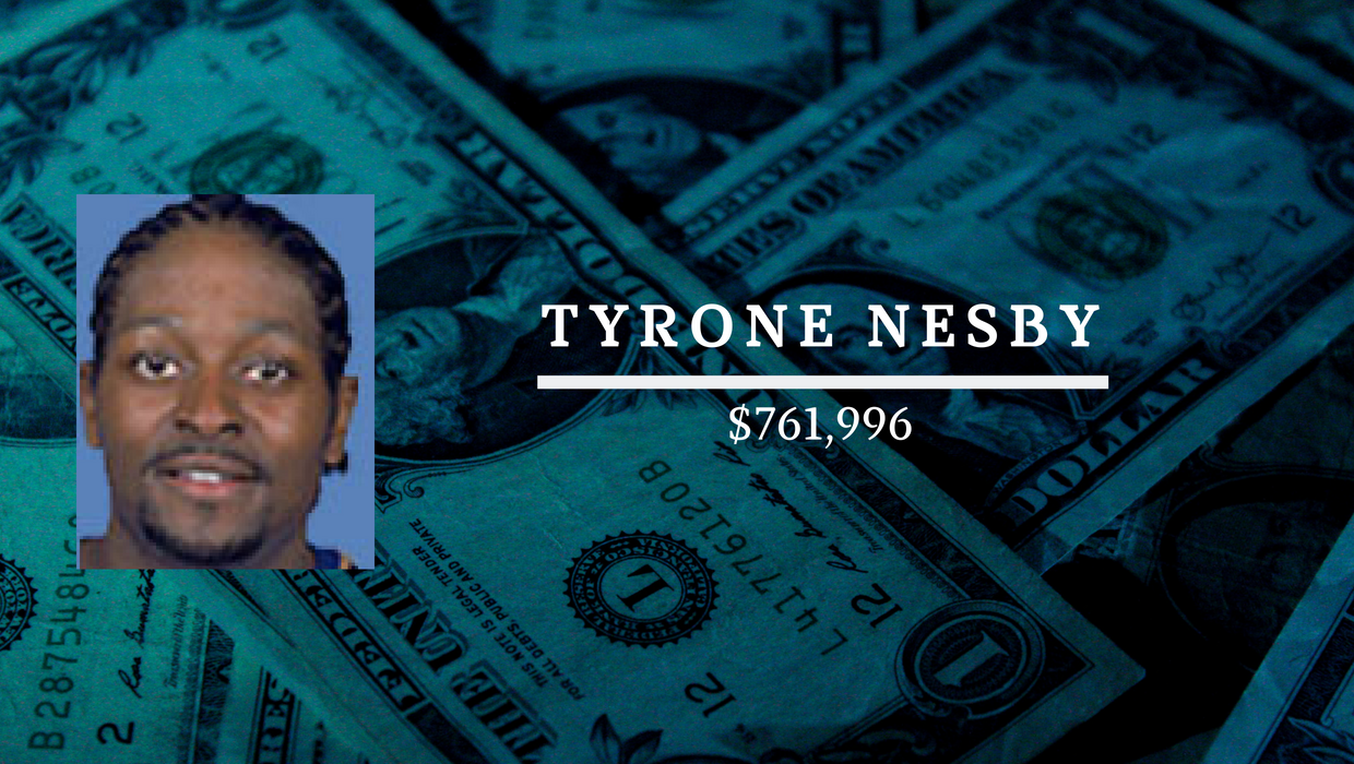Tyrone Nesby: $761,996